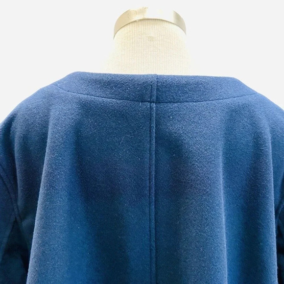 NWT CROFT & BARROW Women Button Down Round Neck Blue Business Jacket Plus Sz 3X - Picture 7 of 11